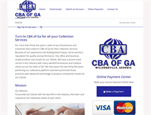 Tablet Screenshot of cbaga.com